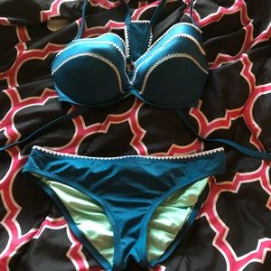 Teal bikini swimsuit